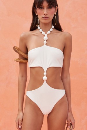 Cult Gaia Caitriona One Piece Body Valkoinen | OMWR85140