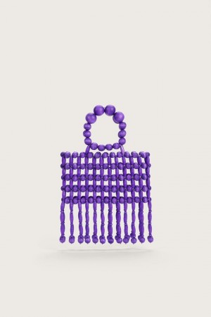 Cult Gaia Clara Tote Violetit | LOKP46905