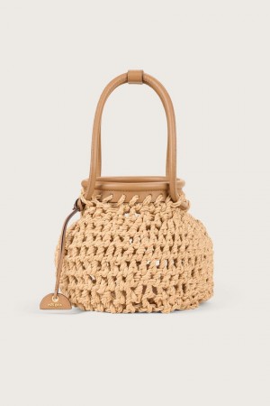 Cult Gaia Enya Tote Beige | XJVK71894