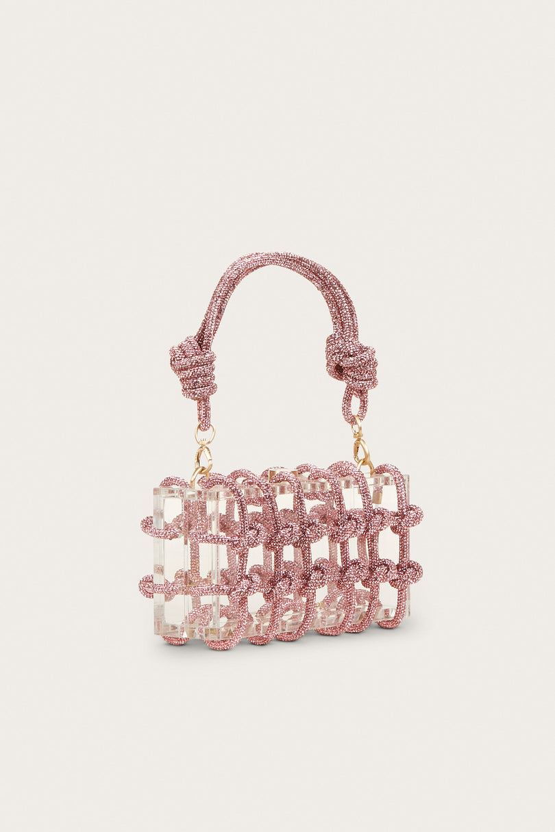 Cult Gaia Bess Rhinestone Olkalaukku Pinkki | XJMI89472