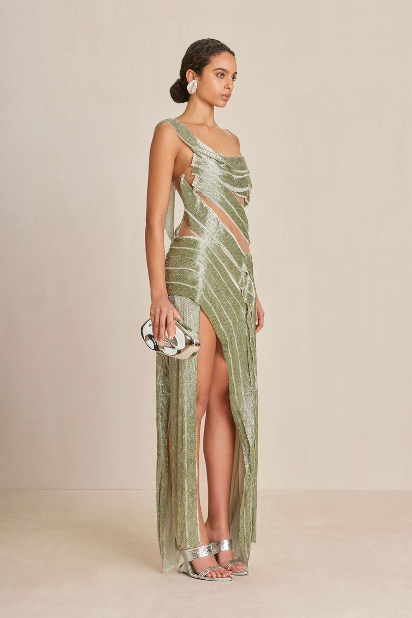 Cult Gaia Whitney Gown Mekko Vihreä | TDLS59086