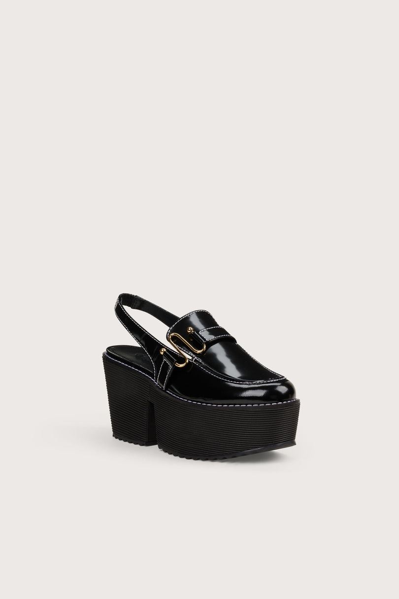 Cult Gaia Yessie Sling Back Platform Sandaalit Mustat | NEXW01724