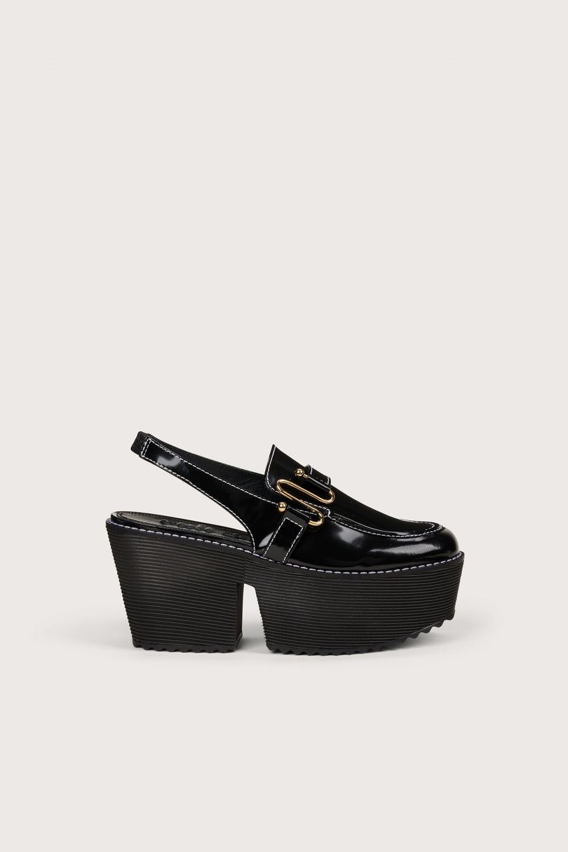 Cult Gaia Yessie Sling Back Platform Sandaalit Mustat | NEXW01724